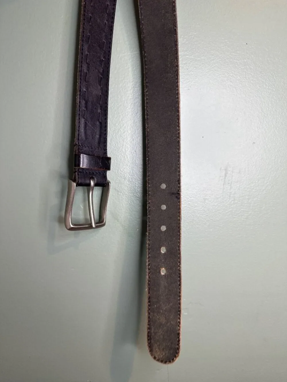 Wilson Leather Small Brown Genuine Leather Belt Rugged Western Boho Old Money